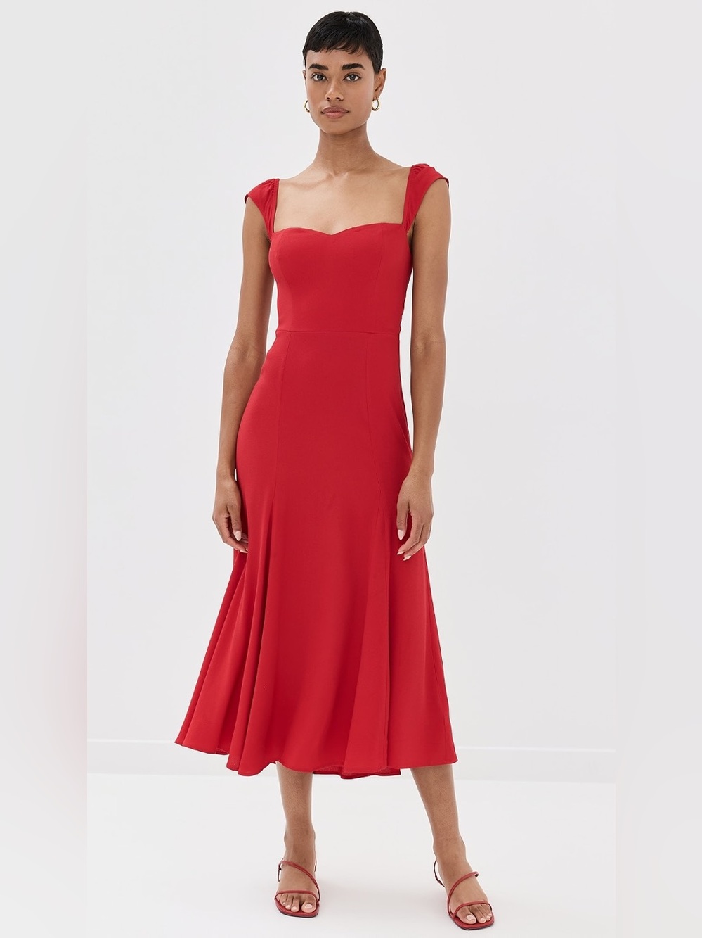 NWT Reformation Bryson Dress in Cherry Red Size: 4